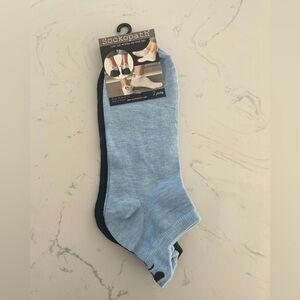 Sockopath Low-Cut Socks with Fun Expression Embroidery (2 Pairs), Size: 6-12-NWT